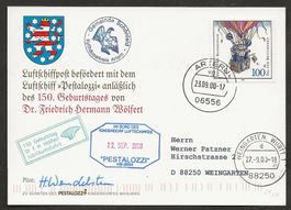 Ballon 2000 Deutschland Artern Weingarten Luftpost
