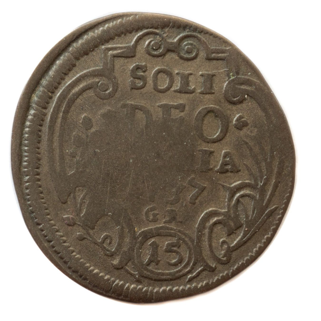 Tutti le monete: St. Gallen 15 Kreuzer 1737 – Usato da Rotkreuz venduto da Swiss-Coins 1
