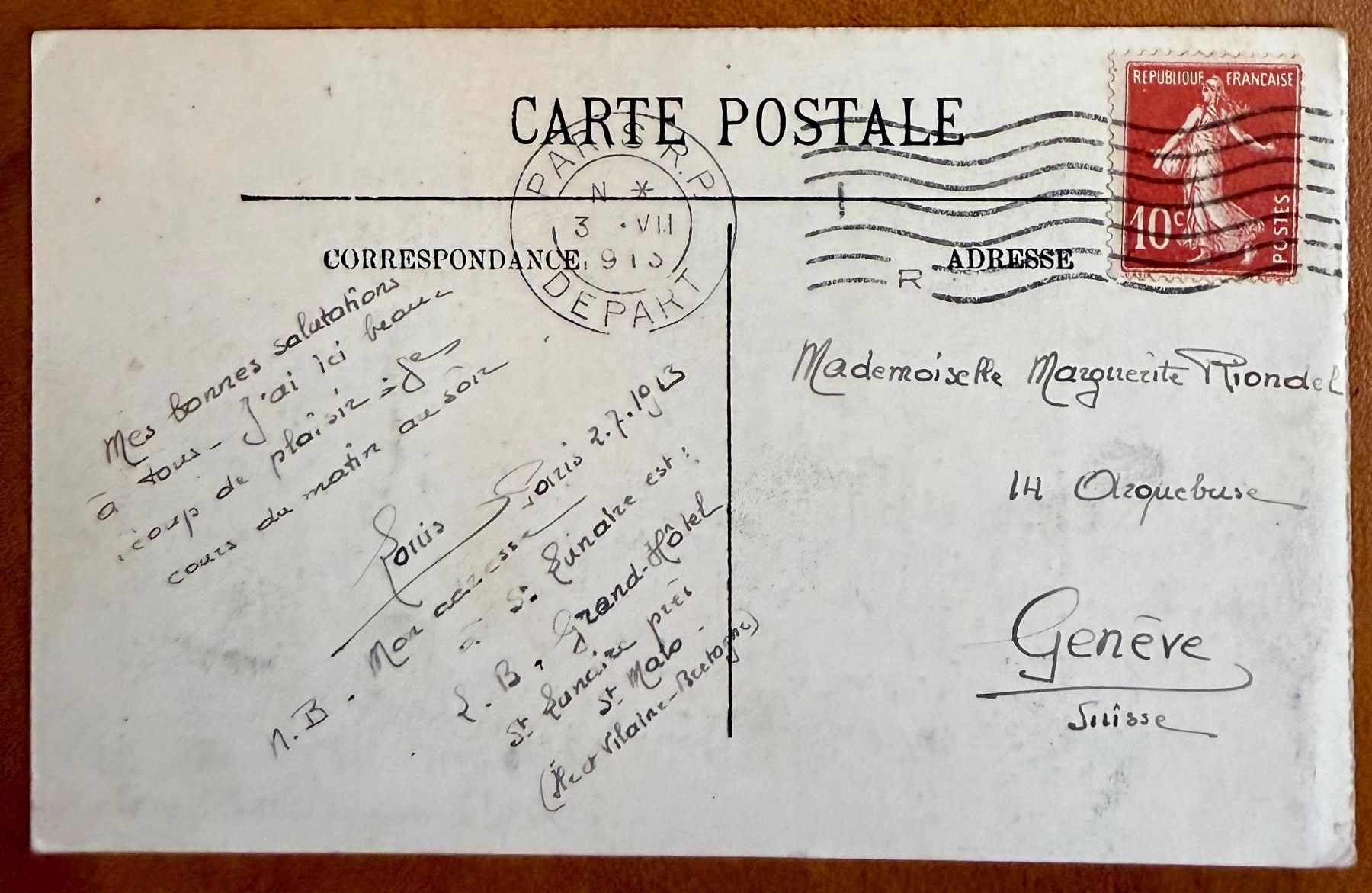 Ansichtskarten: PARIS - Notre Dame - Animation 1913 – Gebraucht aus Lutry von Ediego 1