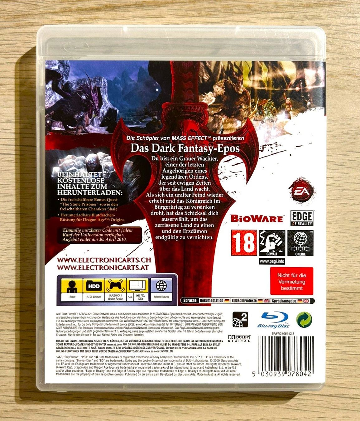 Sony Giochi: Dragon Age Origins PS3 – Usato da St. Gallen venduto da Alpine.Arcade 1