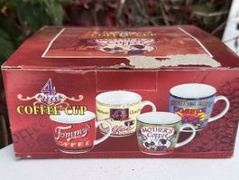 4 schöne Kaffeetassen, neu und ungebraucht in OVP