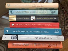 7 Bücher Nicholas Sparks italienisch gebraucht