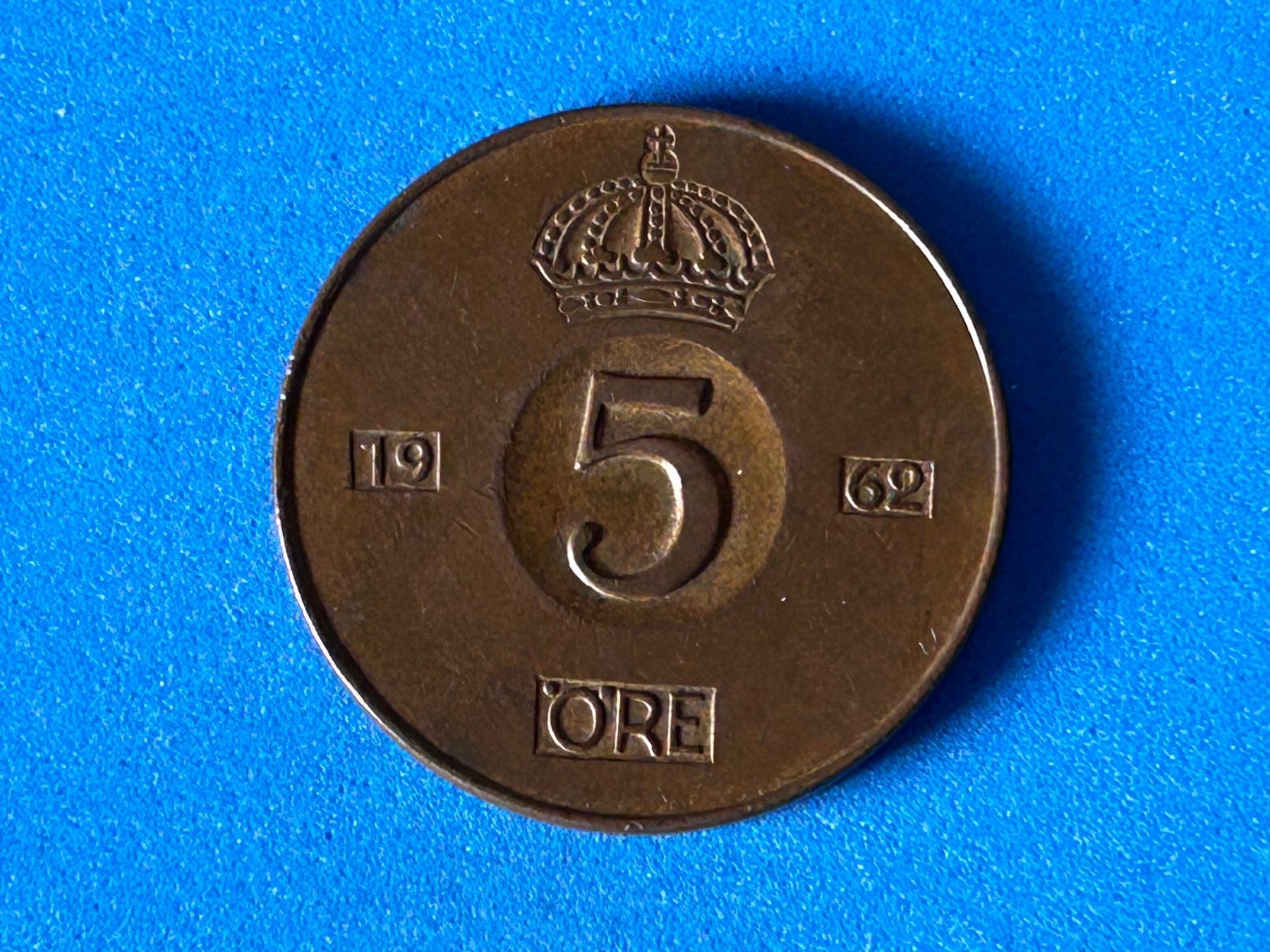 Tutti le monete: Sweden - 5 Öre 1962 – Usato da Corcelles NE venduto da AJKader 4