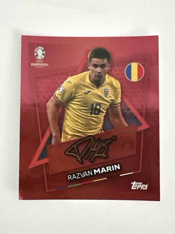 Topps Euro 2024 ROM SP RAZVAN MARIN mit Unterschrift (Neu (gemäss ...