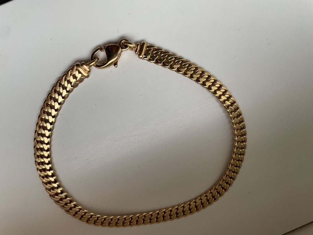 Bracelet Vintage Plaqué Or Massif - Bijou Ancien Authentique, Pièce Unique Avec Son Histoire