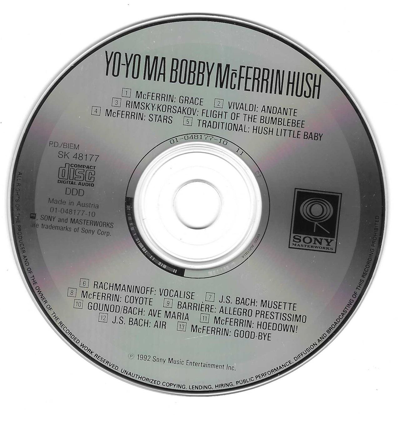 CDs: BOBBY Mc FERRY  -  YO - YO MA – D'occasion à Bex par Giorgiob 2