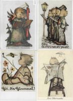 4 AK Künstlerkarte B. Hummel