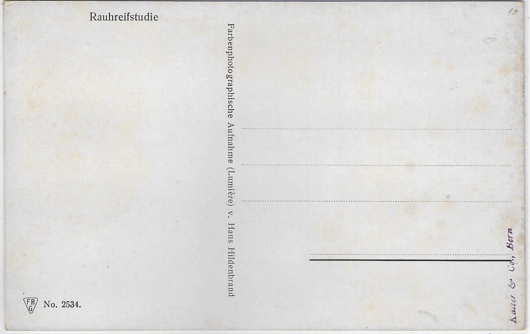 Cartoline postali: Rauhreifstudie - Winterlandschaft – Usato da Ettingen venduto da Kartenplanet 1