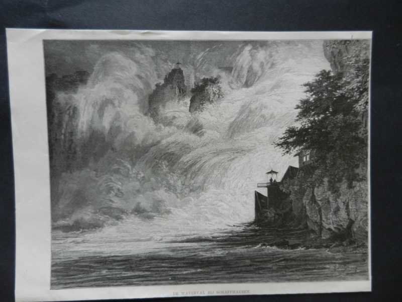 Stiche: Rheinfall Xylographie – Gebraucht aus Risch von Rischli15