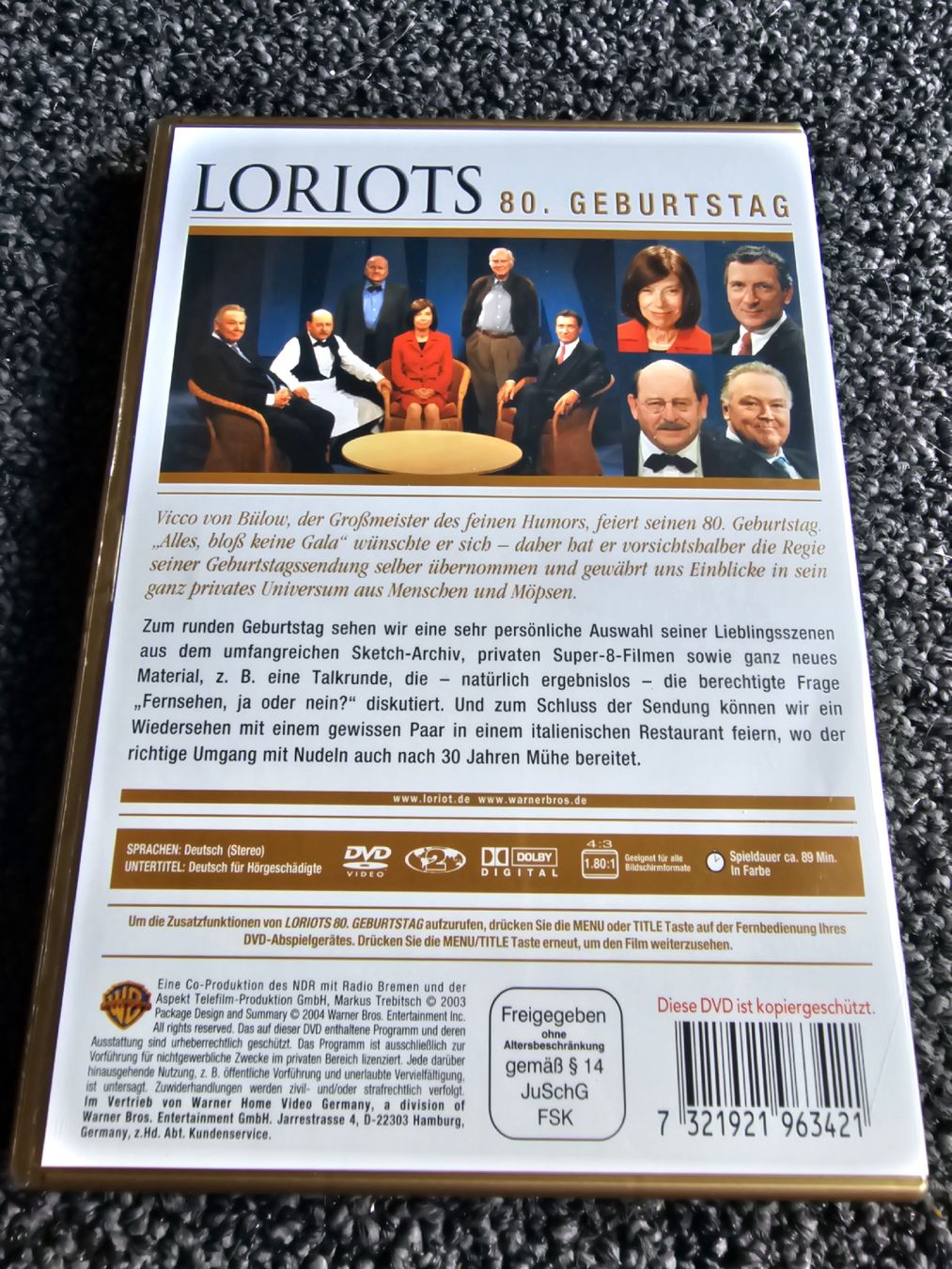Tutti i DVDs: Loriots 80. Geburtstag (22283) – Usato da Ruswil venduto da jan_bxl5 1