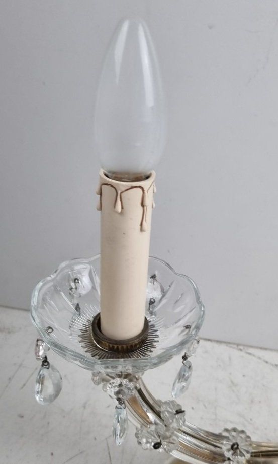 Lampade: Schöne Lampe mit Kristall Schmuck – Usato da Flums venduto da Flumsantik 2