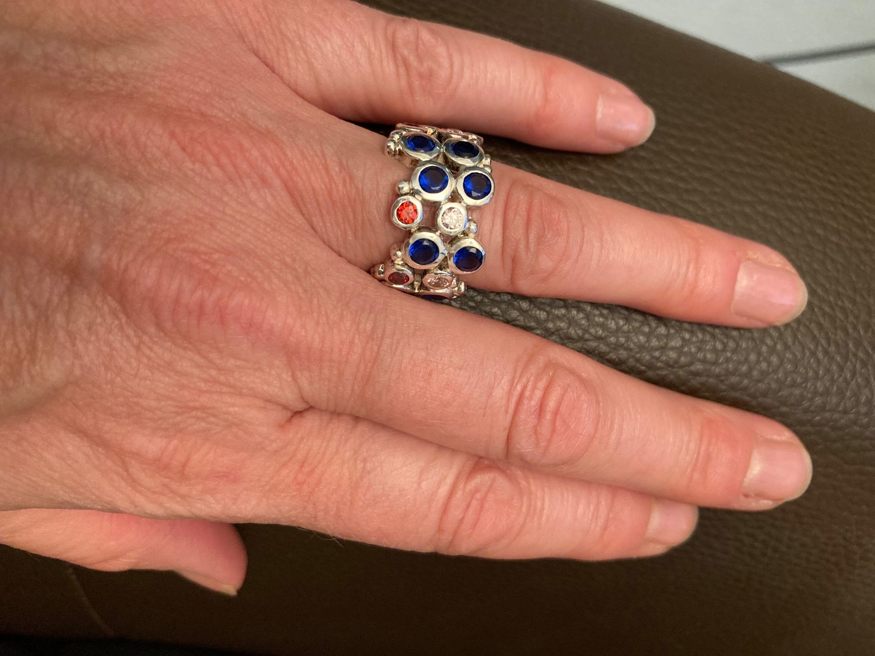 Olga Ribler Ringe: Ring Silber mit Saphiren Grösse 55 – Neu (gemäss Beschreibung) aus Luzern von MonikaS03 1