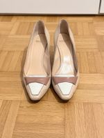 BALLY Pumps Leder Beige/Creme/Altrosa – Grösse 37.5