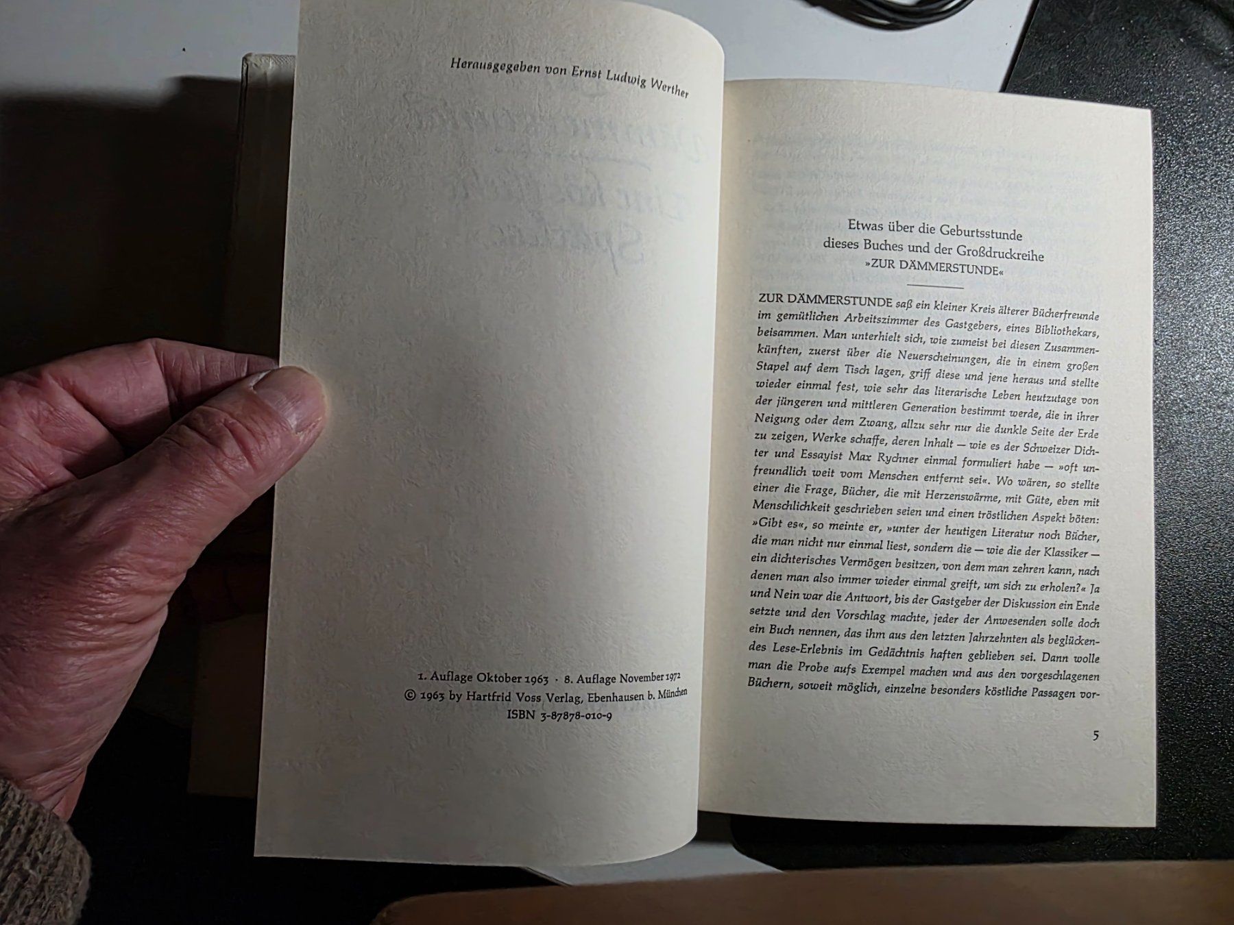 Bücher: Zur Dämmerstunde - Eine köstliche Spätlese - 1963 – Gebraucht aus Walterswil BE von Lonitti 1