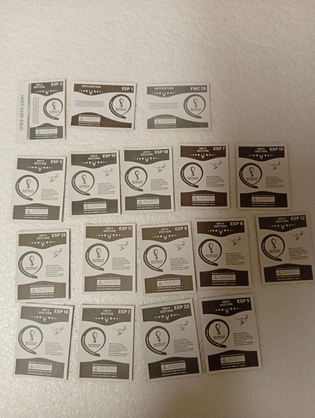 Panini Carte collezionabili: Panini Oryx Edition Qatar 2022, Spanien – Nuovo (secondo la descrizione) da Bodio TI venduto da djsep61 1