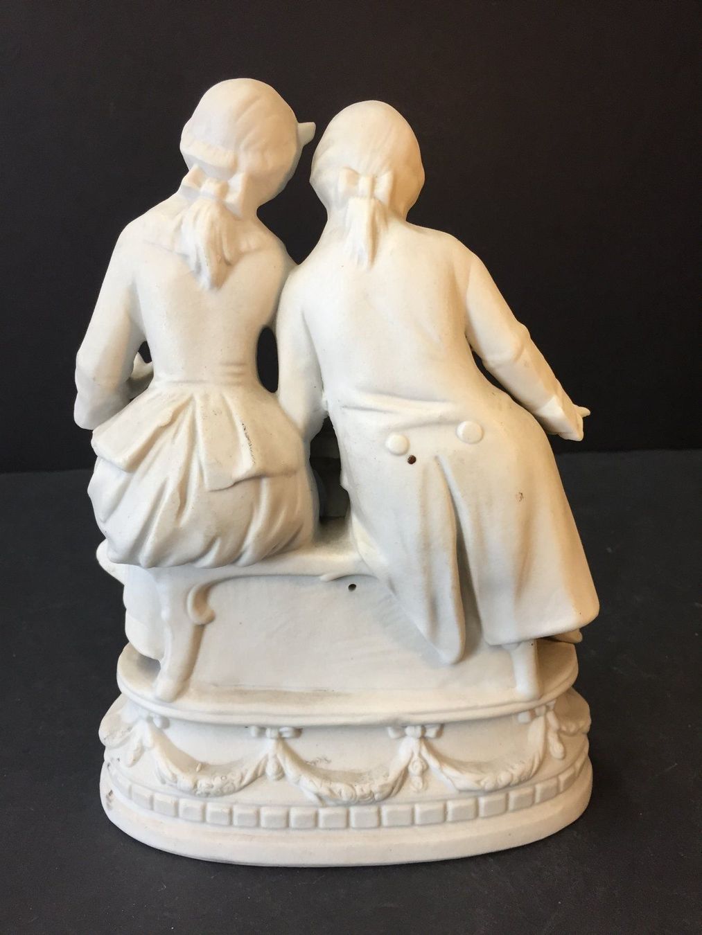 Statuette: Bisquit Figur Lesende Mann und Frau – Usato da Schaffhausen venduto da vintageville 4