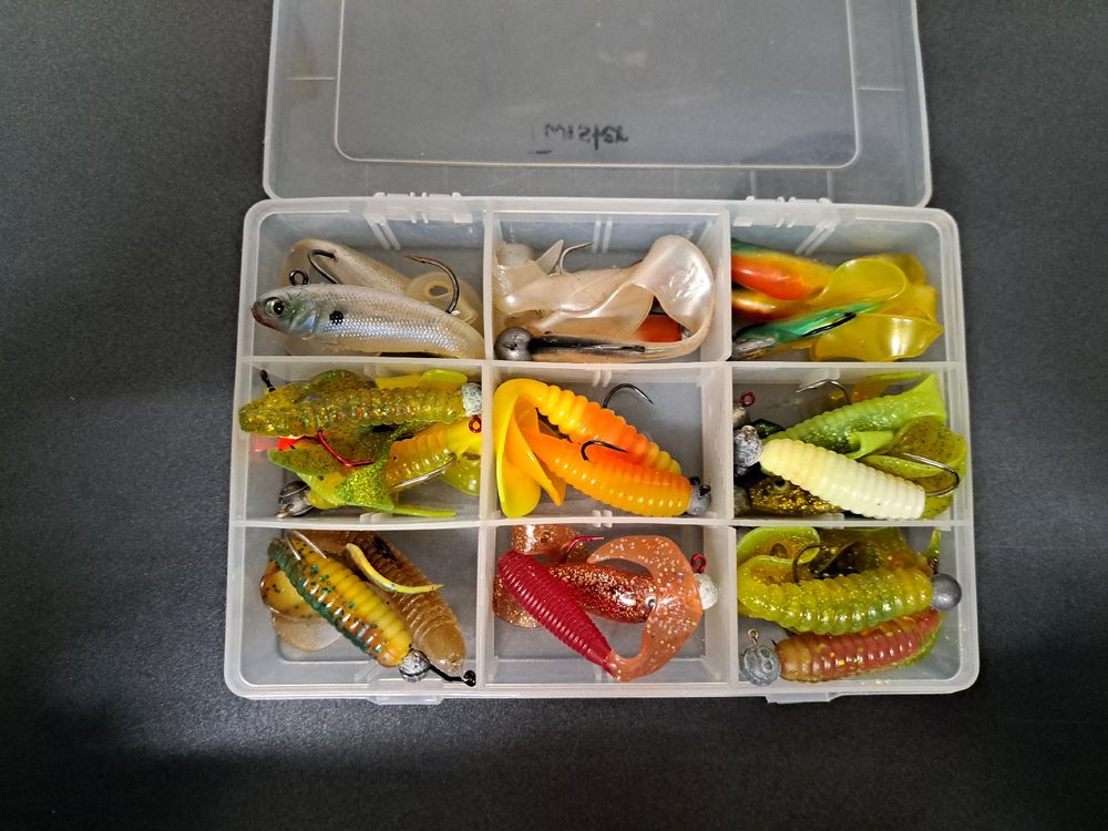 Gummifische Set Barsch Zander Hecht Köderbox (Gebraucht) in Märstetten