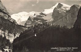 Luftseibahn kandersteg stock