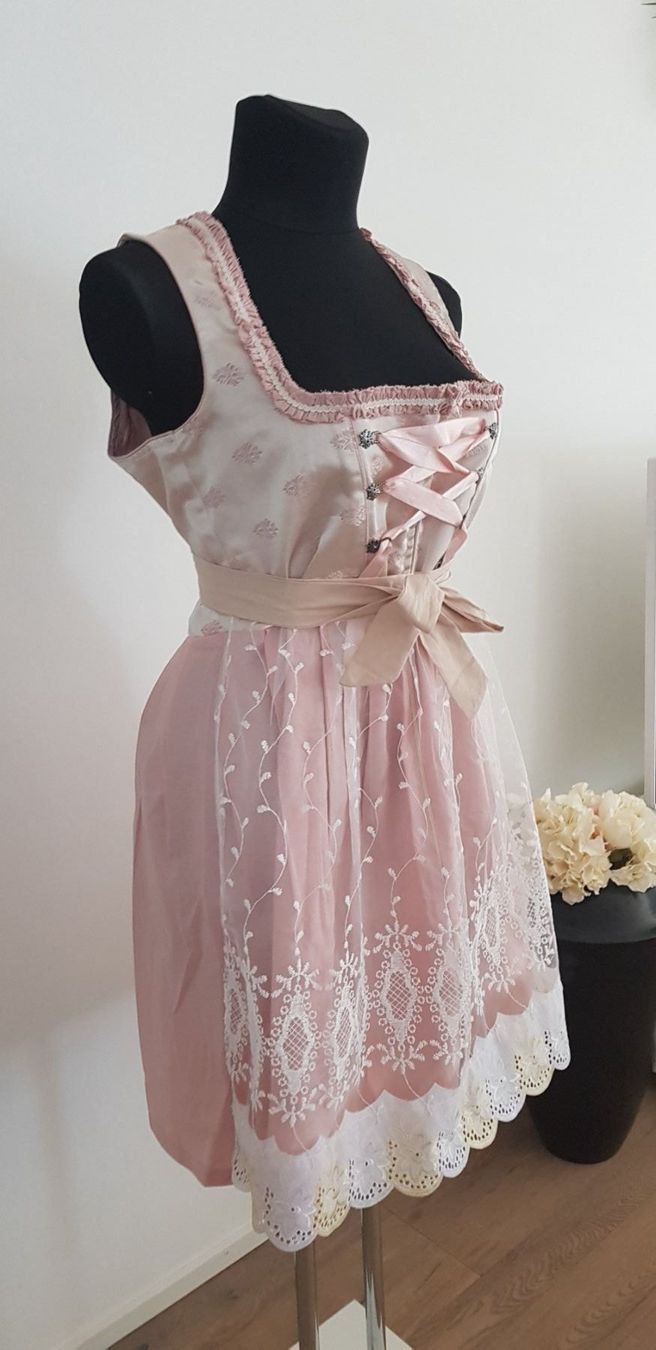 Vestiti: 2tlg. Dirndl Gr. 46, 48, rosa Neu – Nuovo e nell'imballaggio originale da Frick venduto da FrauvonK 1