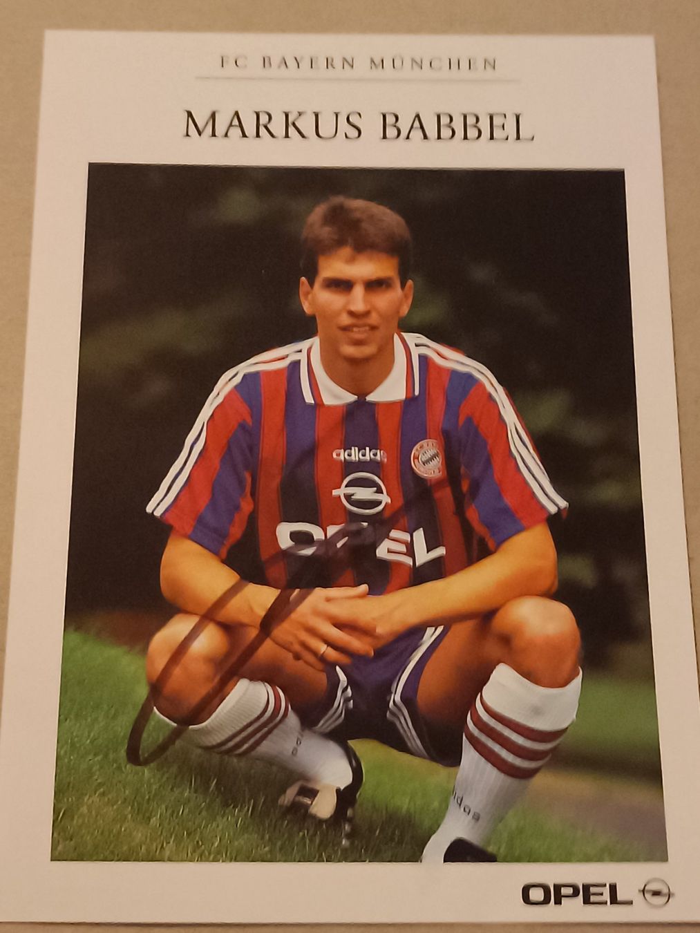 Autographes: Markus Babbel - Handsignierte Bayern München Karte – D'occasion à Menziken par Artographs