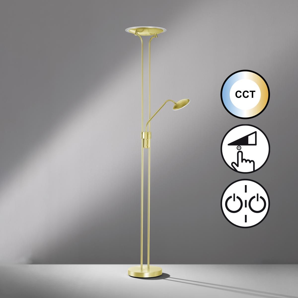 Lampen: LED Stehleuchte, CCT, 180 cm Höhe – Neu (gemäss Beschreibung) aus Kreuzlingen von Smart-Light