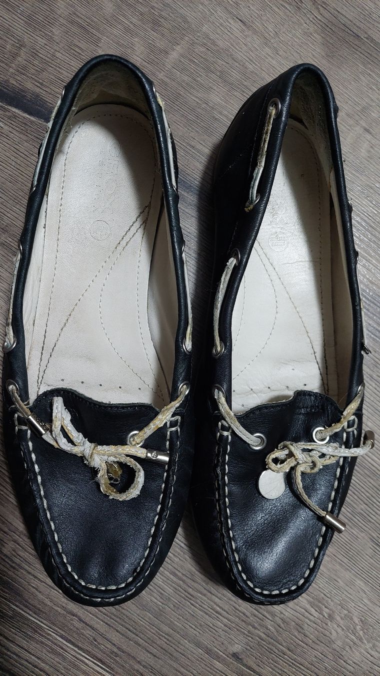 Damenschuhe: Schwarze Leder Mokassins Gr. 36.5 – Gebraucht aus Gwatt (Thun) von Letzte-Chance-III 3