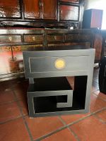 Nachttisch Asiatisch Schwarz Holz