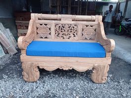 Bank Teakholz Gartenbank Sitzbank Teak Holzbank Gartenmöbel