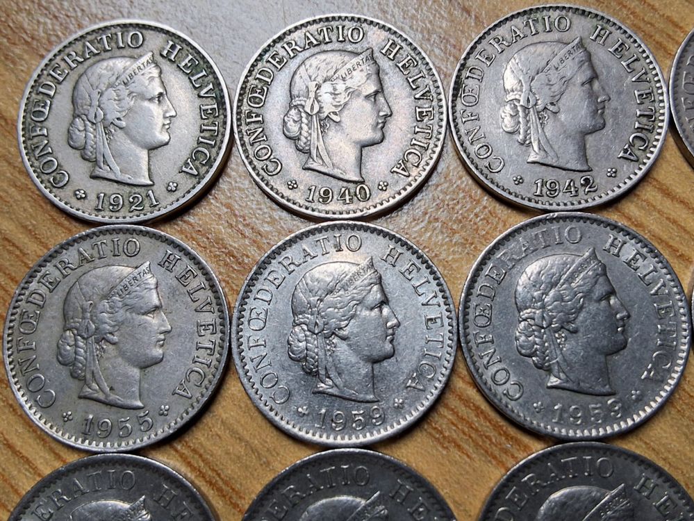 5 Rappen 1921/1979 - Lot 50 Stück! (Gebraucht) in Münchenstein für CHF ...