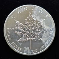Kanada Maple Leaf 5$ 1 Silber Unze stgl. 999/1000