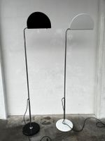 Mid Century 70er Jahre Stehlampe Mezzaluna Bruno Gecchelin