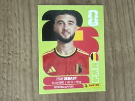 Panini FIFA World Cup 2026 Sticker Zeno Debast BEL 5