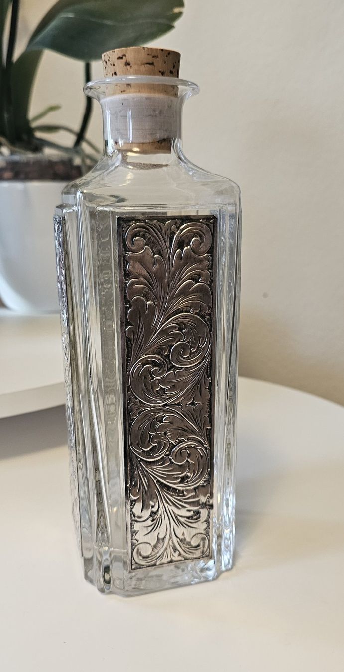 Caraffe: Karaffe mit Sterling Silber Deko – Usato da Laufen venduto da noosfer 1