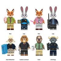 8stk Zootopia mini figures: Nick, Judy, Flash and more!