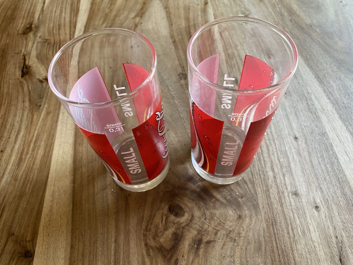 Coca-Cola Bicchieri: 2 Coca-Cola Gläser 0.3 Liter gebraucht – Usato da Thörishaus venduto da luc_nsv9 1