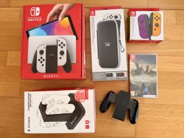 Nintendo Switch OLED Set mit Spiel und Zubehör gebraucht