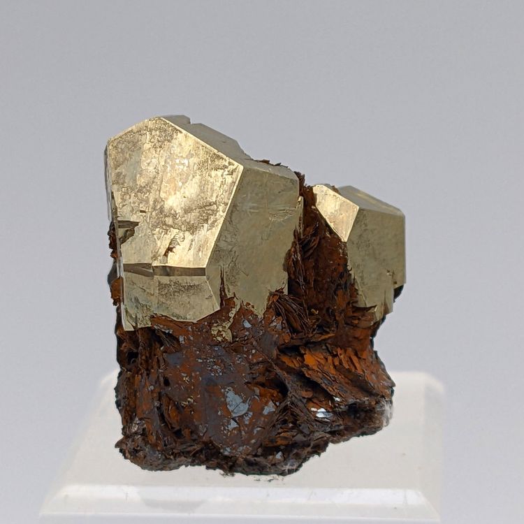 Goldene PYRIT + HÄMATIT, 100%natürlich, Pentagonododekaeder | Kaufen ...