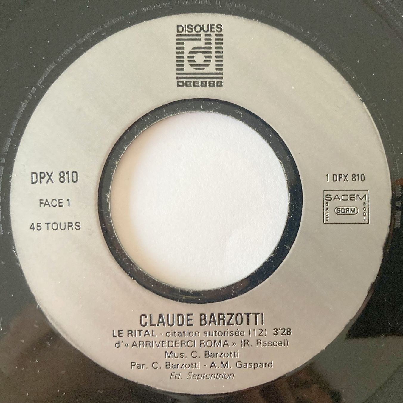 Schallplatten: CLAUDE BARZOTTI - LE RITAL – Gebraucht aus Bottens von hotter-than-hell 2