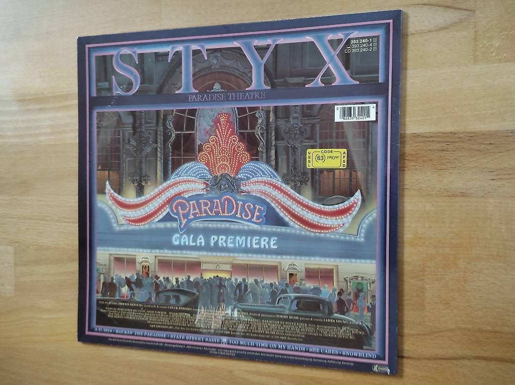 Schallplatten: LP Vinyl, STYX, Paradise Theater – Gebraucht aus Zielebach von Teneristi 1