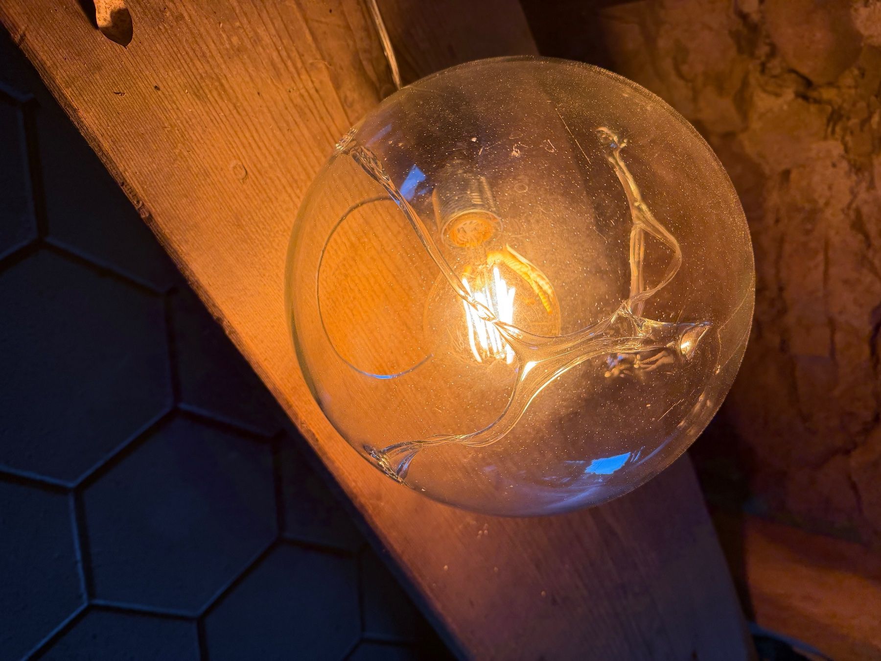 Lampade: runde Glaslampe für Tisch – Usato da Hettenschwil venduto da tobee62 3