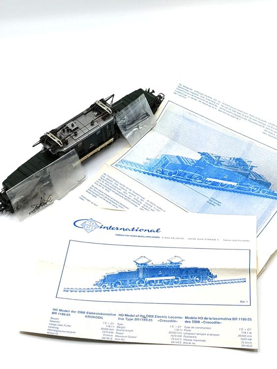 Locomotive Roco H4149 – Krokodil BR 1189 ÖBB – Échelle HO – Occasion