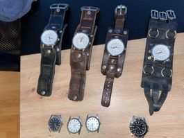 Red monkey watches/uhren sammlung