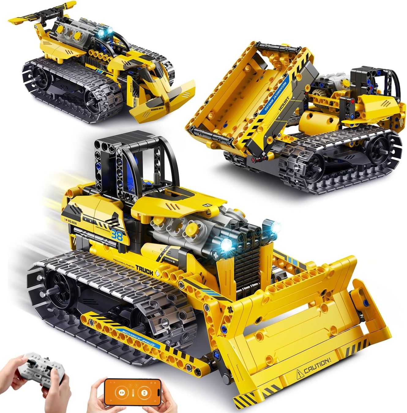 Modellismo RC: RC Bulldozer 452tlg – Nuovo e nell'imballaggio originale da Hundwil venduto da Equiply