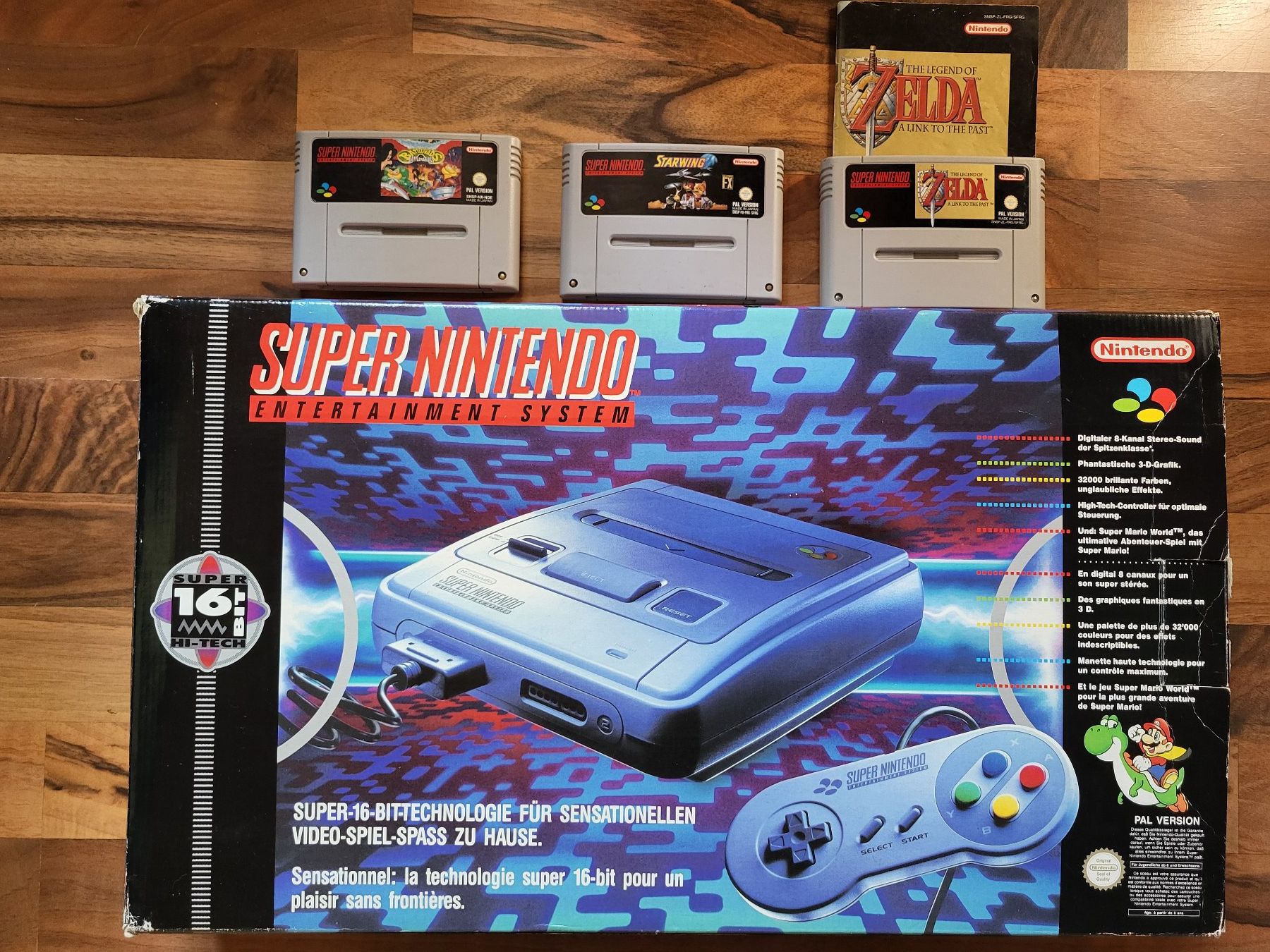 Nintendo Konsolen: SNES OVP mit 3 Games – Gebraucht aus Gossau SG von Bonitoflocken