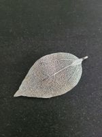 Anhänger Blatt filigran, silberfarben