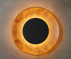 FontanaArte Lunaire LED Wandleuchte Gold/Schwarz  Neu & OVP