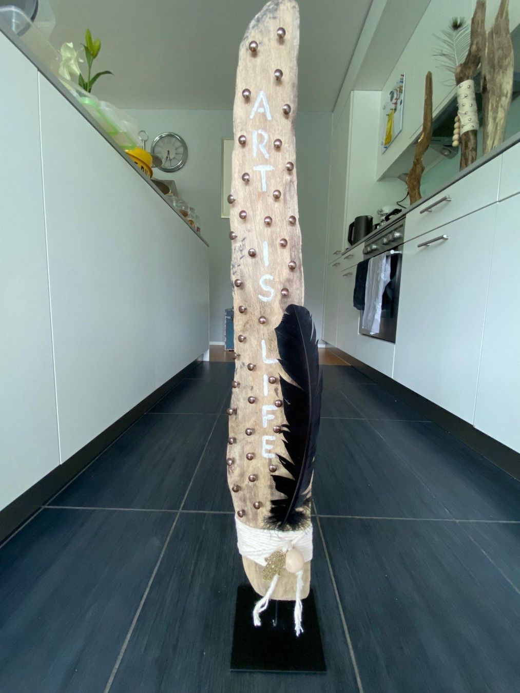 Sculture & Statue: Dekoobjekt aus Treibholz "ART IS LIFE" – Usato da Lachen SZ venduto da JLO-Creations 4