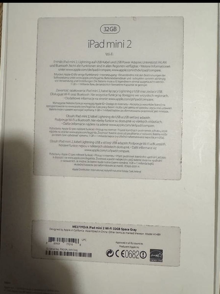 Apple Tablet PC: Apple iPad mini 2 mit Originalverpackung 32gb  – Usato da Flawil venduto da Jorge_Sigg69 2