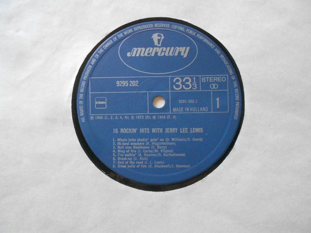 Dischi in vinile: JERRY LEE LEWIS  -  16 HITS – Usato da Bex venduto da Giorgiob 3