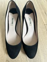 Escarpins Miu Miu en daim noir, pointure 37.5, usés